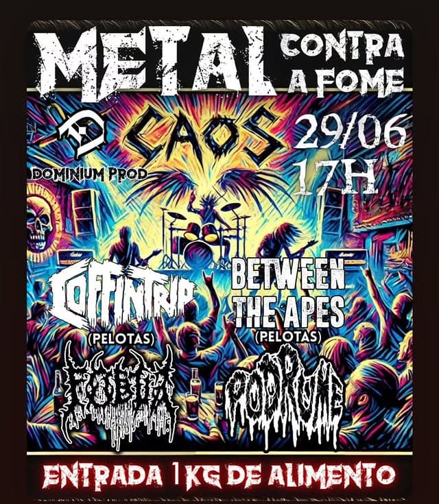 Metal Contra a Fome domingo (29), no Caos
