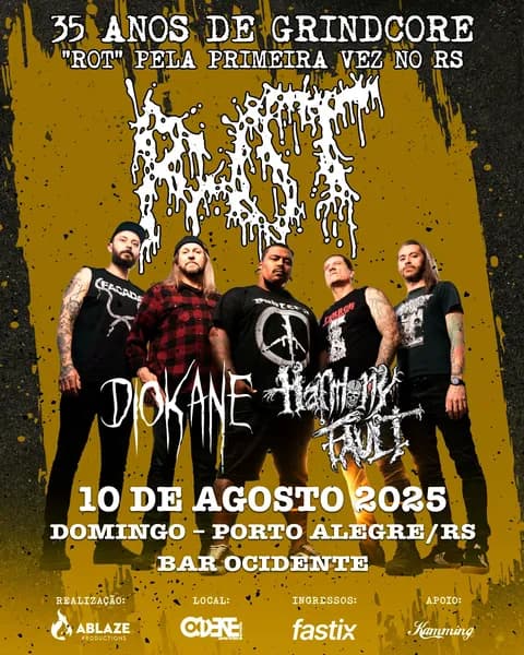 Diokane e Harmony Fault abrem para o Rot (SP) neste domingo (10/08), no Ocidente
