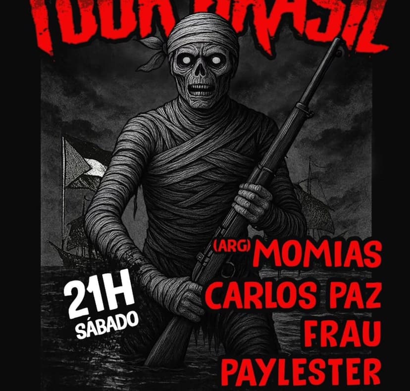 Frau, Paylester e Carlos Paz tocam com Momias (Argentina) neste sábado (15), no Caos