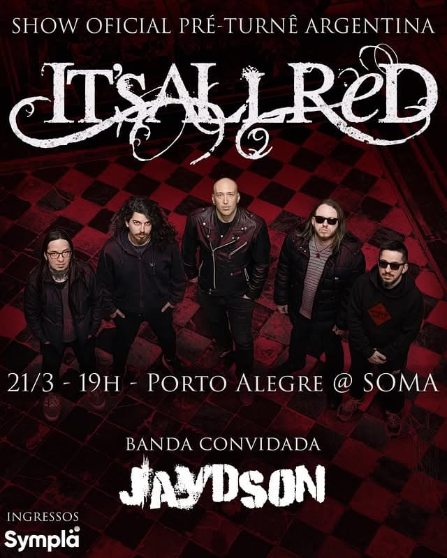 It’s All Red e Jaydson sábado (21) no Soma